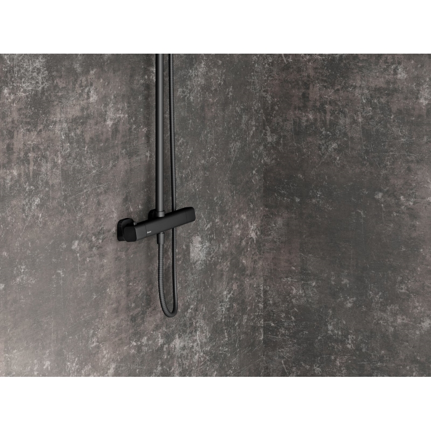 Ravak X070160 - Doucheset met thermostatische mengkraan FREE, zwart