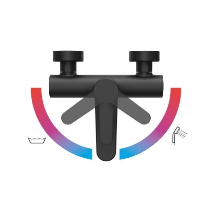 Ravak X070185 - Badmengkraan PURI, zwart