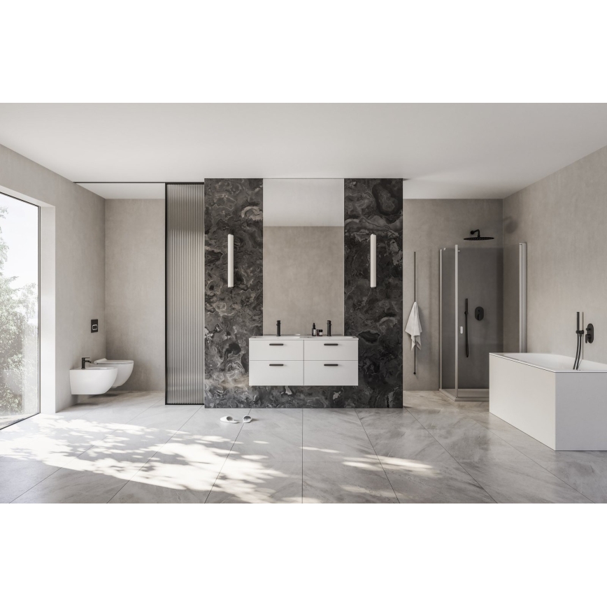 Ravak X070460 - Wastafelmengkraan CHROME 17,7 cm zwart