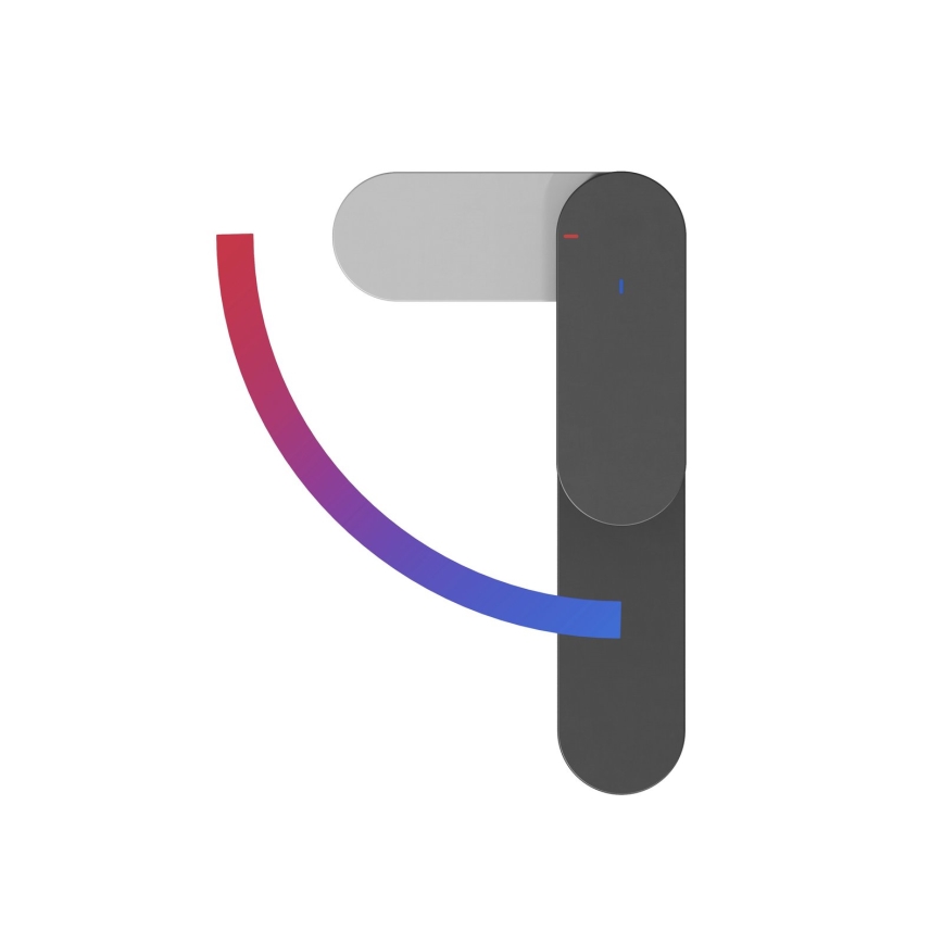 Ravak X070460 - Wastafelmengkraan CHROME 17,7 cm zwart