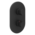 Ravak X070469 - Thermostatische douchekraan voor inbouwmontage CHROME zwart