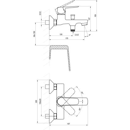 Ravak X070473 - Badmengkraan LIFE glanzend chroom