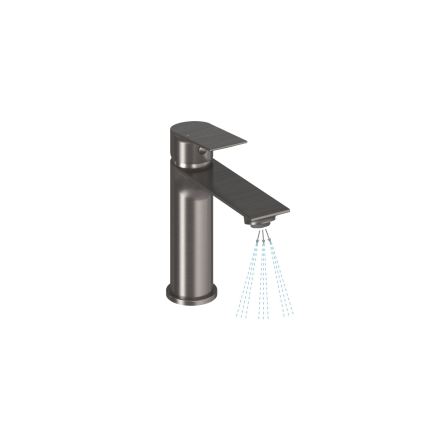 Ravak X070652 - Wastafelkraan PLAN 16,8 cm, geborsteld grafiet