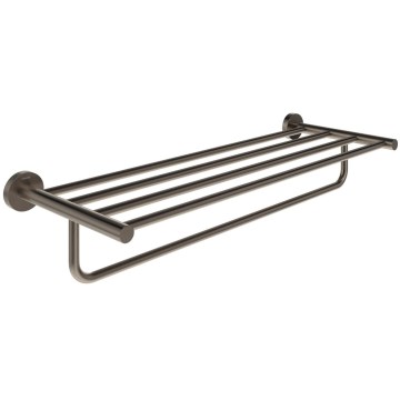 Ravak X07P1331 - Wandhanddoekhouder KONA 60 cm, geborsteld grafiet