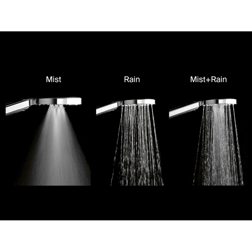 Ravak X07P233 - Handdouche FLAT met drukknop, glanzend chroom