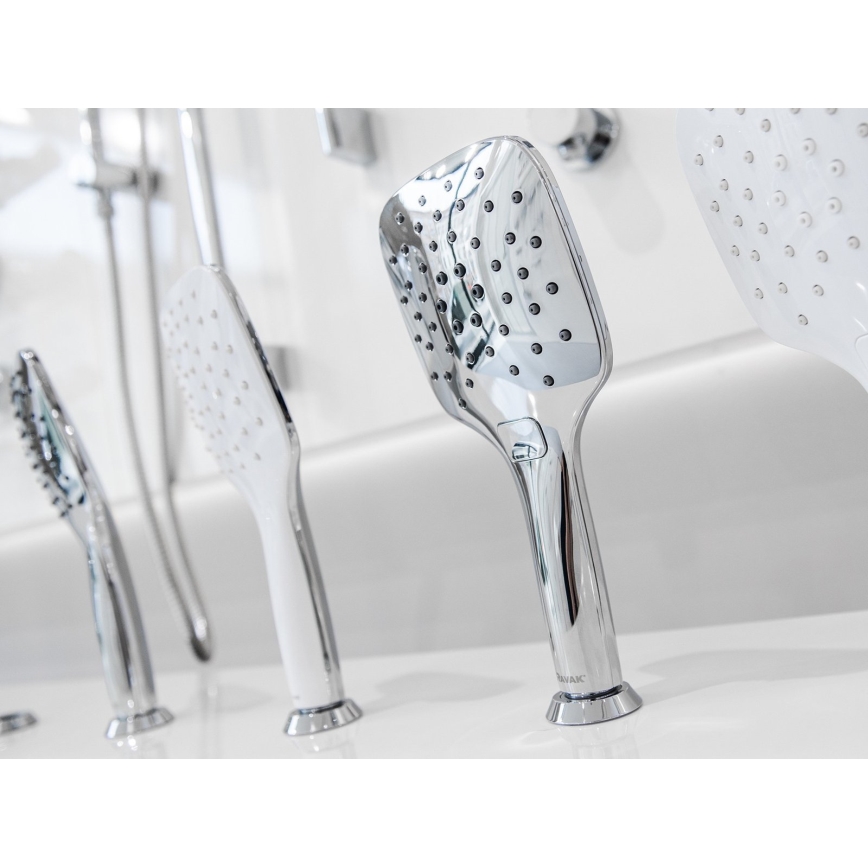 Ravak X07P348 - Handdouche met drukknop, glanzend chroom