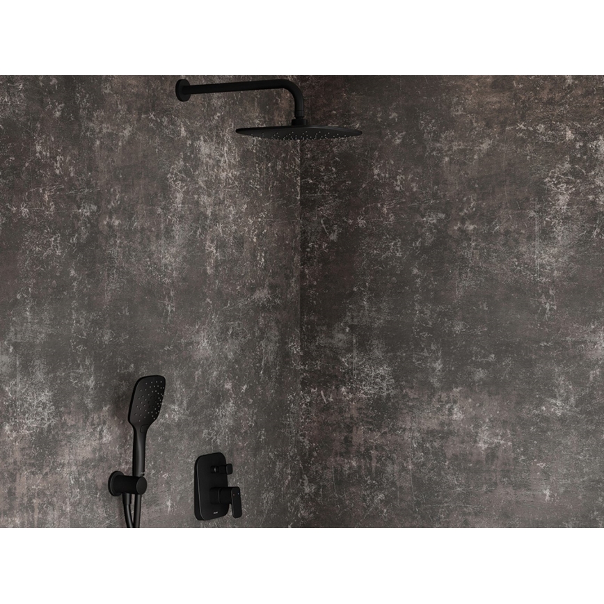 Ravak X07P569 - Zwarte handdouche met knop