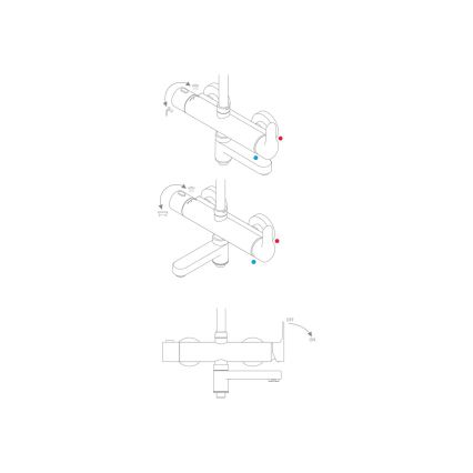 Ravak X07P642 - Doucheset met mengkraan, glanzend chroom