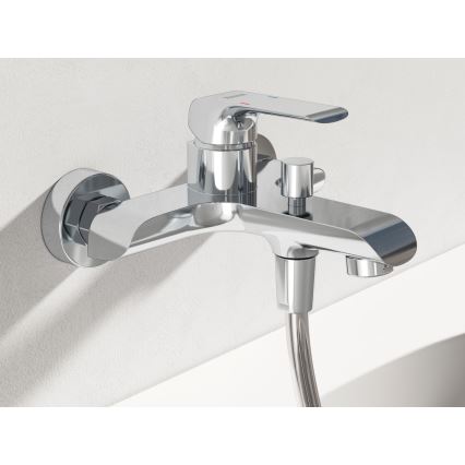 Ravak X07S113 - Badset met FLAT mengkraan, glanzend chroom
