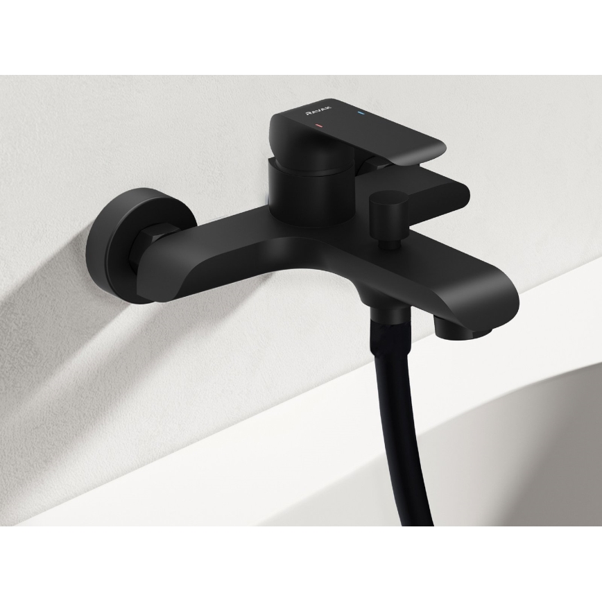Ravak X07S114 - Badset met badkraan FLAT, mat zwart