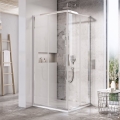 Ravak X1LM70C00Z1 - BLIX SLIM vierdelige hoekdouche 90x90 cm, glanzend chroom