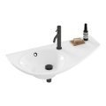 Ravak XJ1P1100000 - Wandhangend wastafel AVOCADO 85x45 cm gegoten marmer/wit