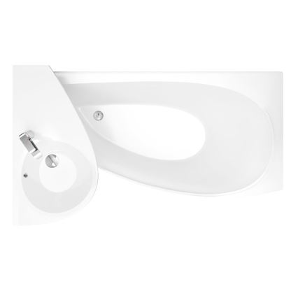 Ravak XJ1P1100000 - Wandhangend wastafel AVOCADO 85x45 cm gegoten marmer/wit