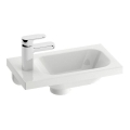 Ravak XJGL1100000 - Hangende wastafel CHROME 40x22 cm gegoten marmer/wit