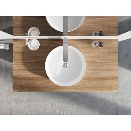 Ravak XJX01140002 - UNI SLIM opbouwwastafel Ø 40 cm keramiek/wit