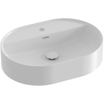 Ravak XJX01155003 - Opzetwastafel CERAMIC SLIM 55x40 cm keramiek/wit