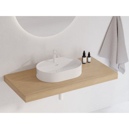 Ravak XJX01155003 - Opzetwastafel CERAMIC SLIM 55x40 cm keramiek/wit