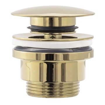 REA-A2360 - Wastafelafvoer CLICK-CLACK Ø 6,4 cm goud