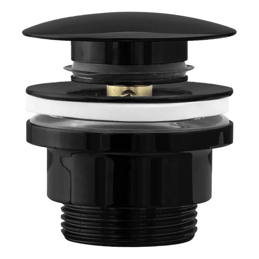 REA-A4100 - CLICK-CLACK wastafelafvoer Ø 6,4 cm glanzend zwart