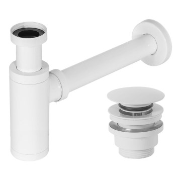 REA-A6952 - Wastafelsifon met CLICK-CLACK-afvoer Ø 6,4 cm wit
