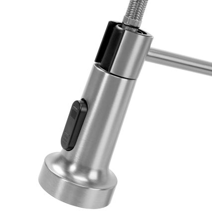 REA-B0417 - Keukenkraan met uittrekbare handdouche COLIN 42,5 cm nikkel