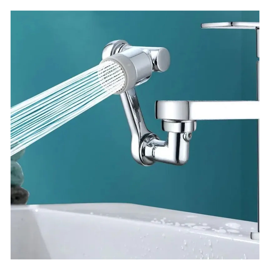 REA-B0660 - Draaibaar opzetstuk voor wastafelkraan, glanzend chroom