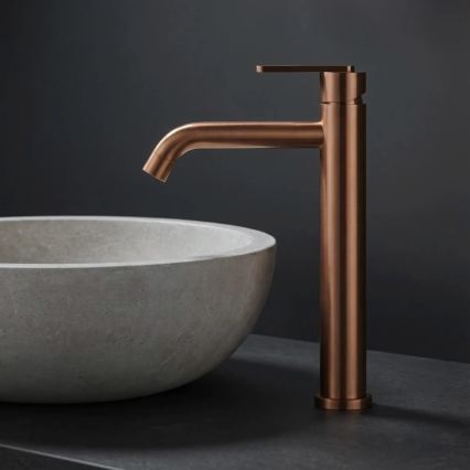 REA-B0971 - Wastafelkraan ONTARIO 30 cm geborsteld koper