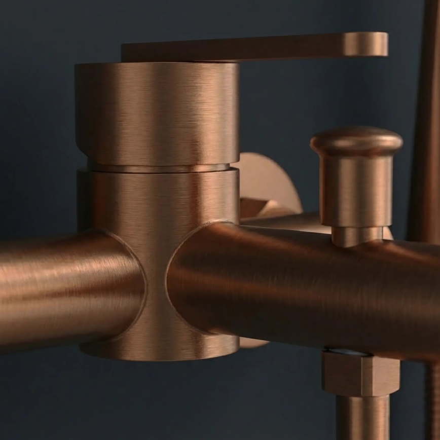 REA-B0973 - Badkraanset ONTARIO geborsteld koper