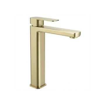 REA-B0977 - Wastafelmengkraan ARLO 30 cm geborsteld goud