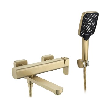 REA-B0979 - Badkraanset ARLO geborsteld goud