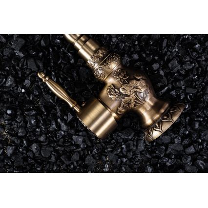 REA-B2500 - Wastafelmengkraan VENICE 32 cm geborsteld goud