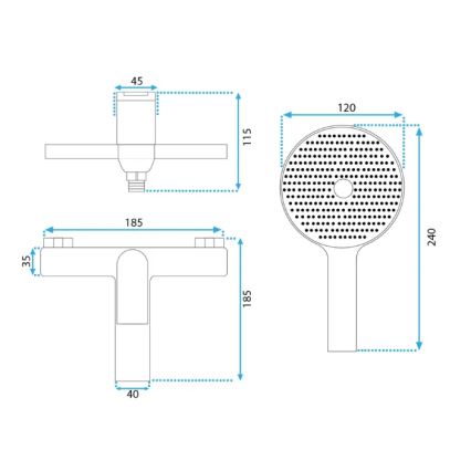 REA-B2707 - Badset AVALON geborsteld goud