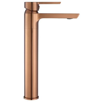 REA-B3006 - Wastafelkraan ARGUS 28,5 cm geborsteld koper