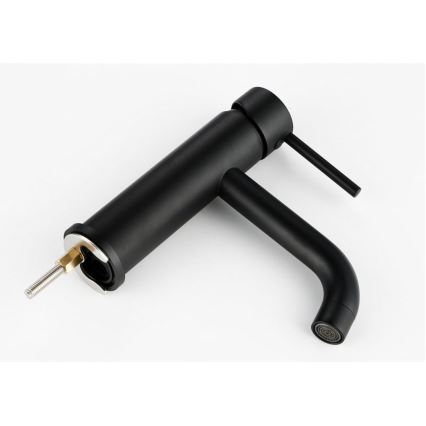 REA-B4102 - Wastafelkraan LUNGO 16,5 cm, zwart