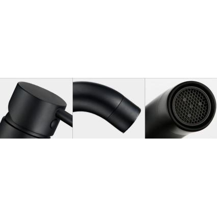 REA-B4102 - Wastafelkraan LUNGO 16,5 cm, zwart