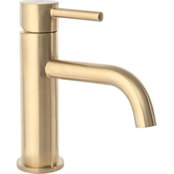 REA-B4527 - Wastafelkraan LUNGO 16,5 cm geborsteld goud