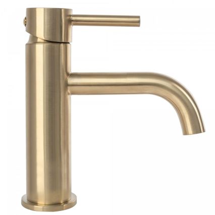 REA-B4527 - Wastafelkraan LUNGO 16,5 cm geborsteld goud