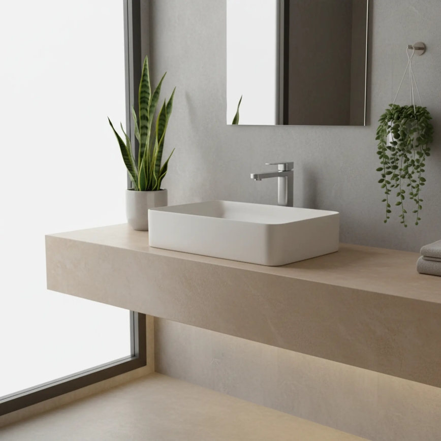 REA-B4588 - Wastafelkraan ARLO 30 cm nikkel