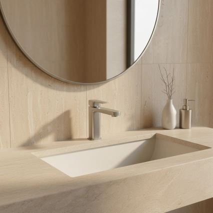 REA-B4589 - Wastafelmengkraan ARLO 17 cm nikkel