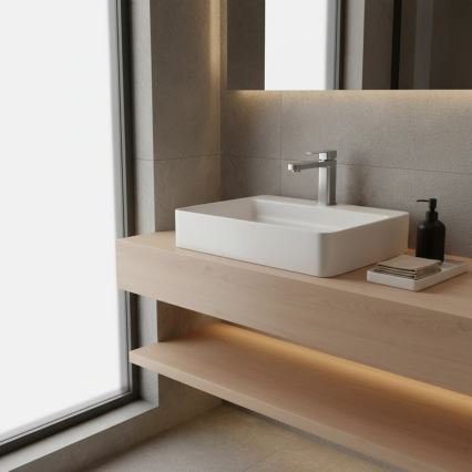 REA-B4589 - Wastafelmengkraan ARLO 17 cm nikkel