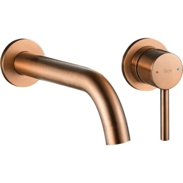 REA-B4600 - Wastafelkraan voor inbouwmontage LUNGO geborsteld koper