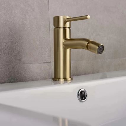 REA-B4702 - Bidetkraan LUNGO 17 cm, geborsteld goud