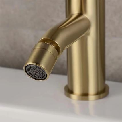 REA-B4702 - Bidetkraan LUNGO 17 cm, geborsteld goud