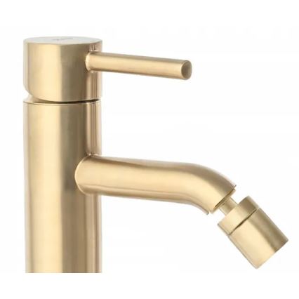 REA-B4702 - Bidetkraan LUNGO 17 cm, geborsteld goud