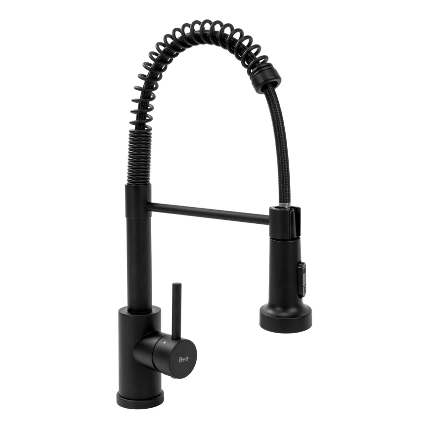 REA-B4820 - Keukenkraan met uittrekbare sproeikop COLIN 42,5 cm zwart