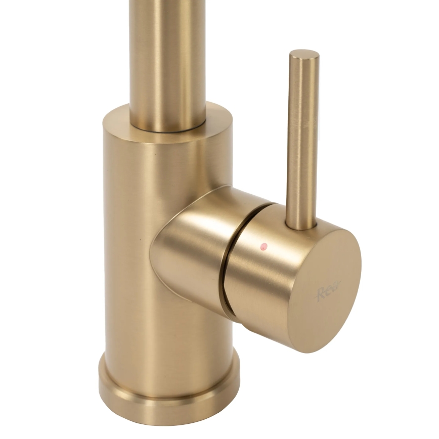 REA-B4821 - Keukenkraan met uittrekbare uitloop COLIN 42,5 cm geborsteld goud