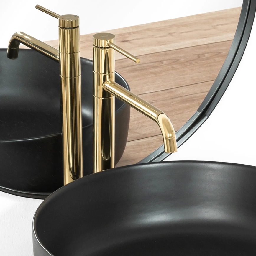 REA-B5002 - Wastafelmengkraan LUGANO 34 cm goud