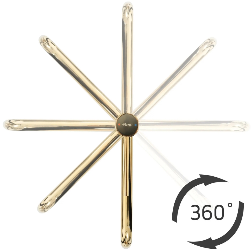 REA-B5002 - Wastafelmengkraan LUGANO 34 cm goudkleurig