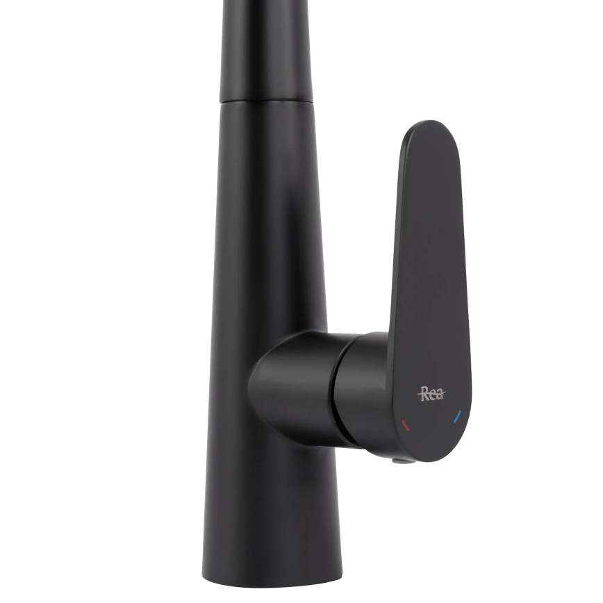 REA-B5313 - Keukenkraan met uittrekbare sproeikop ROSS 43 cm zwart