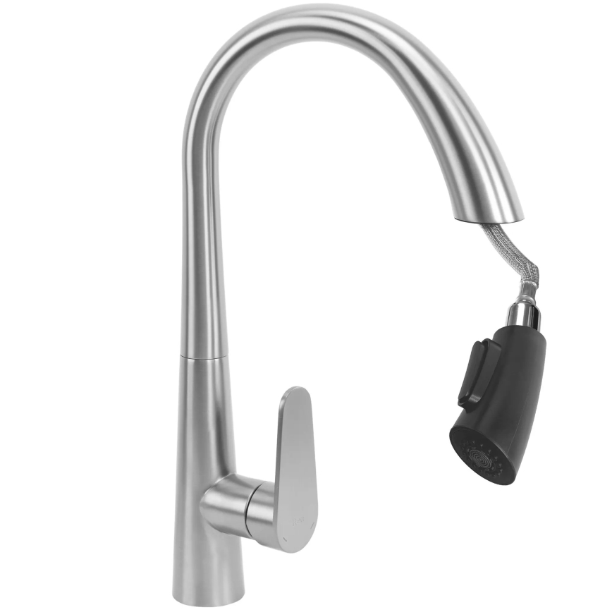 REA-B5314 - Keukenkraan met uittrekbare sproeikop ROSS 43 cm nikkel
